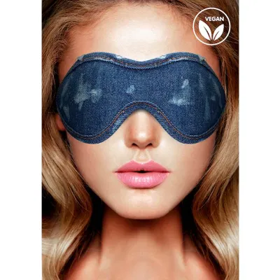 Denim Eye Mask Roughened Denim Style Blue O s