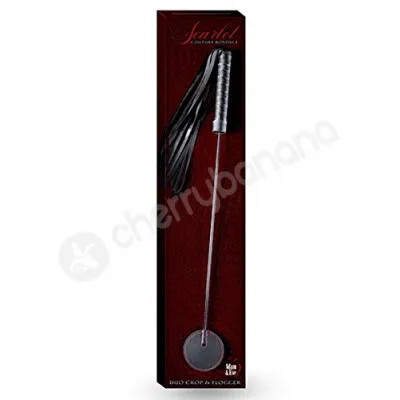 Scarlet Couture Duo Crop Flogger