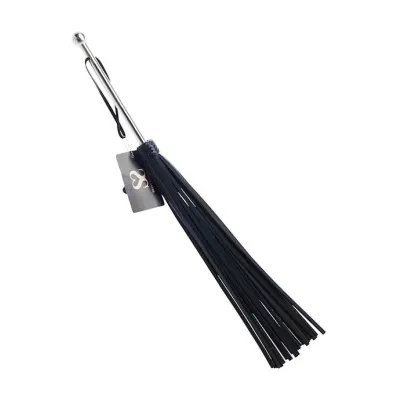 Bound X Saddle Leather Flogger With Metal Handle