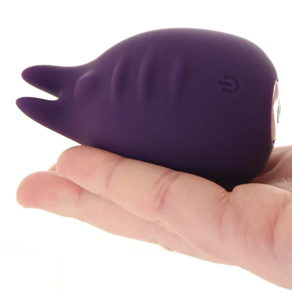 Huni Rechargeable Waterproof Silicone Lay-On Clitoral Vibrator by VeDO - Deep Purple