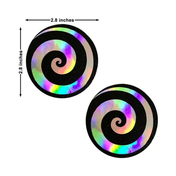 Neva Nude Pasty Spiral Holographic — image 8 of 9