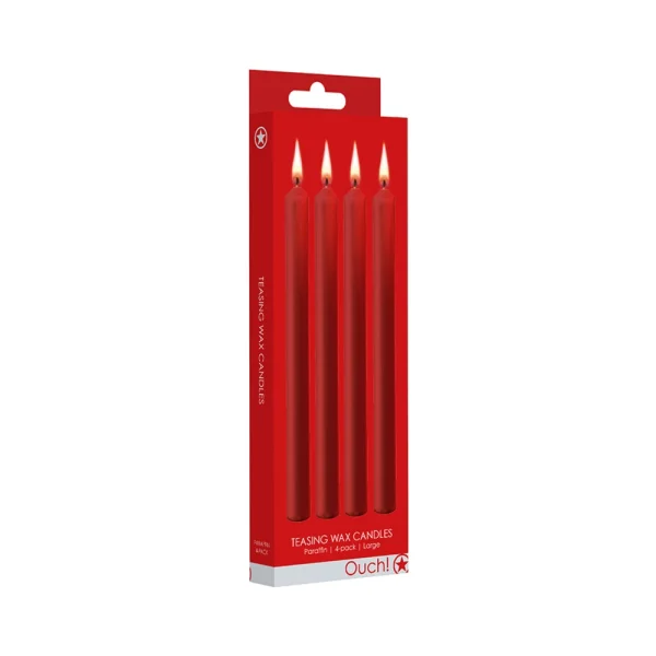 Ouch Teasing Wax Candles Large Paraffin 4-pack
