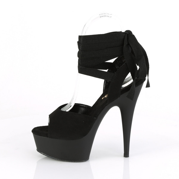 6 inches Heel, 1 3/4 inches PF Criss Cross Ankle Wrap Sandal — image 7 of 8