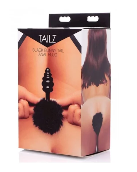 Fur Bunny Tail Anal Plug - 5 Inch