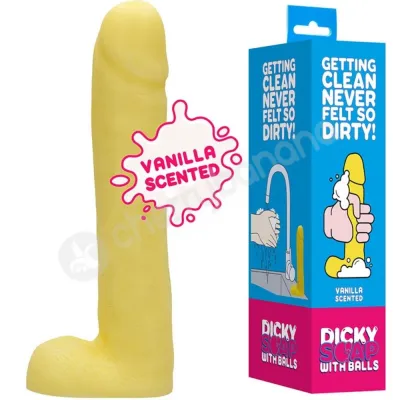 S Line Dicky Soap With Balls Vanilla Scented Novelty Hand Soap