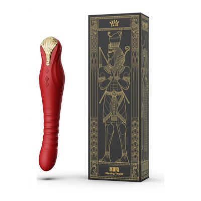 King Vibrating Thruster Wine Red Clit And G Spot Vibrator