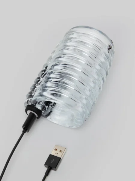 Lovehoney Open Invite Clear Rechargeable Vibrating Male Stroker