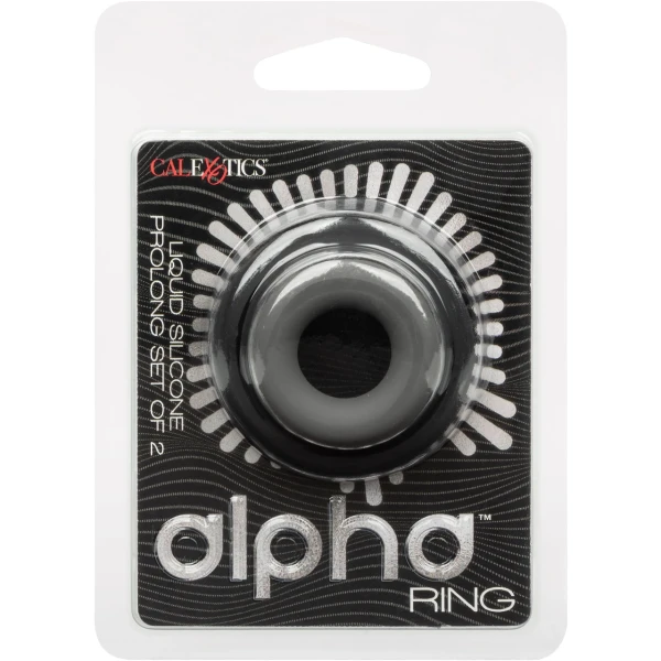 Alpha Ring Prolong Set Of 2 Cock Rings