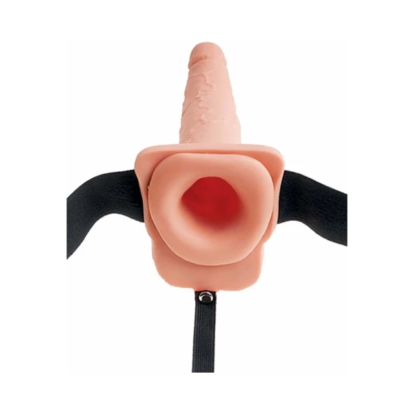 Fetish Fantasy 9in Hollow Squirting Strap-on With Balls