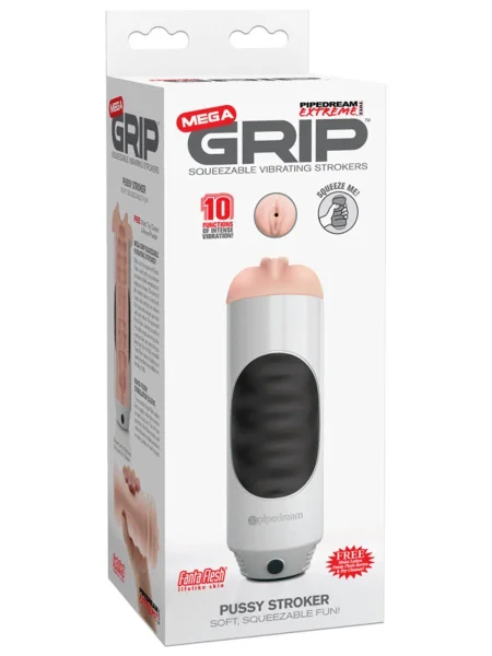 Mega Grip Vibrating Stroker Pussy