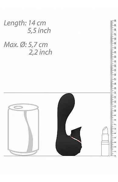 Irresistible Mythical Black Clitoral G-Spot Vibrator