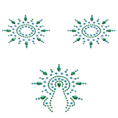 Petits Joujoux Gloria Green Nipple And Vagina Pasties