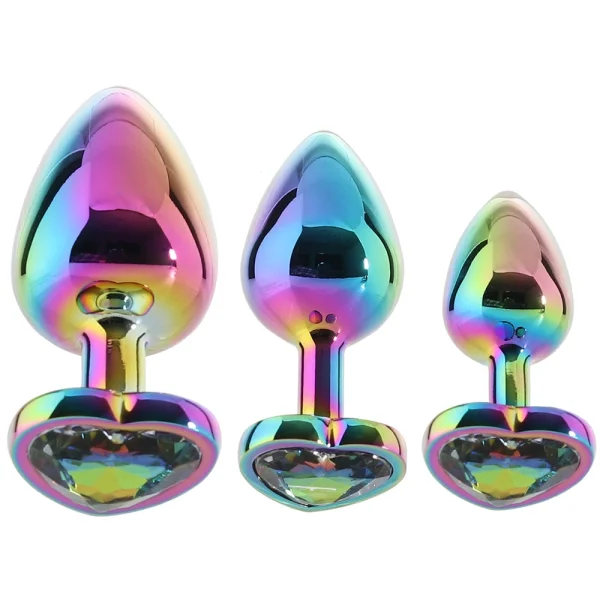 Rear Assets Heart Gem Metal Plug Kit