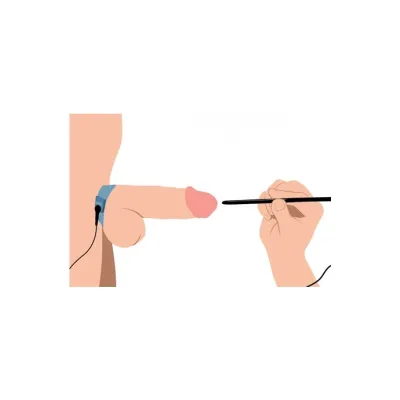 Amplifier Cock Ball Strap With Penis Stim Blue