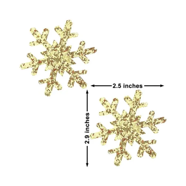 Neva Nude Pasties Snowflake Glitter Gold — image 7 of 8