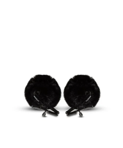 Blush Noir Pom Adjustable Nipple Clamps