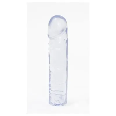 Crystal Jellies Classic Dong 8 Inch Clear