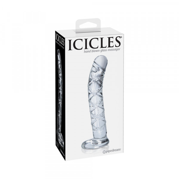 Icicles No 60 Glass Spiral Textured Dildo