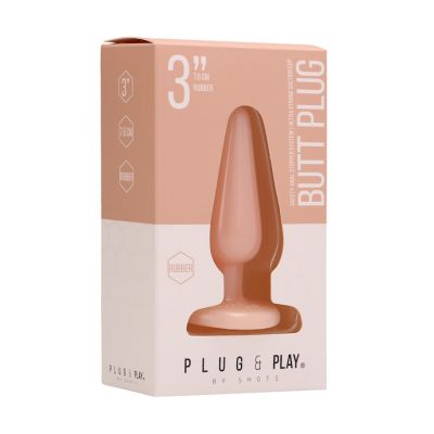 Butt Plug Basic Flesh 3 Inch