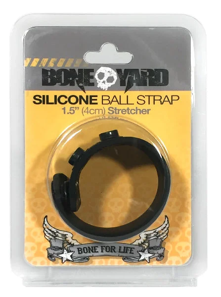 Boneyard 1.5inch Silicone Ball Strap - 3 Snap - Black — image 15 of 16