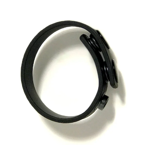 Boneyard Silicone Cock Strap - 3 Snap Ring - Black — image 11 of 18