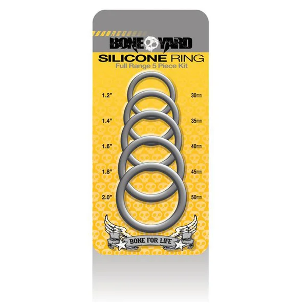 Boneyard Silicone Ring 5 Pcs Kit Grey — image 11 of 11