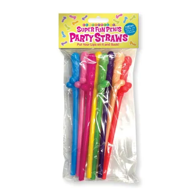 Super Fun Penis Straws Multicolor