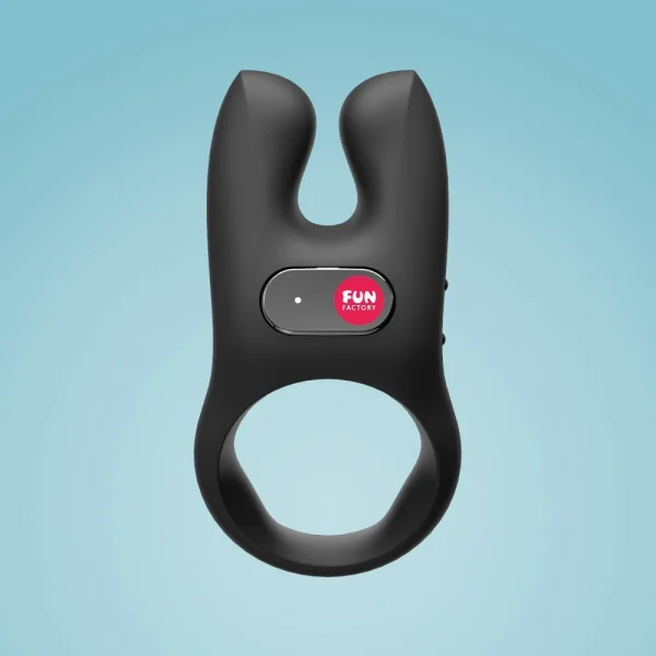 Fun Factory NOS Vibrating Silicone Cock Ring - Black