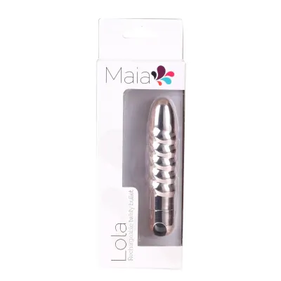 Lola 10 Function Vibrating Twisty Bullet Rose Gold