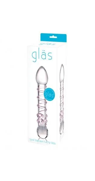 Spiral Staircase Full Tip Glass Dildo
