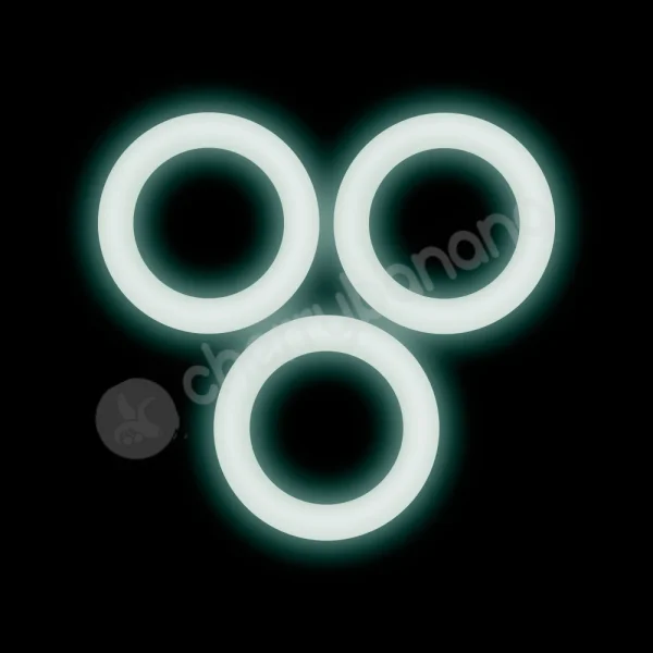 Performance VS2 Pure Premium Silicone White Cock Rings Small 3 Pack