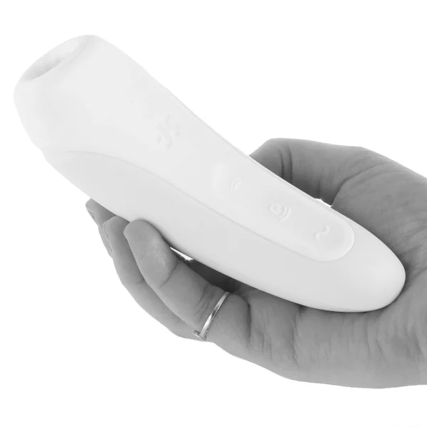 Satisfyer Curvy 1+ Pressure Wave Rechargeable App Enabled Clitoral Stimulator - White — image 13 of 13