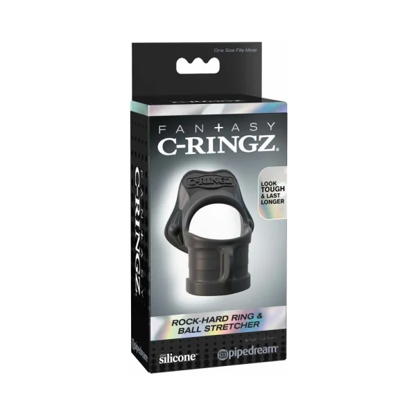 Fantasy C-ringz Rock Hard Ring & Ball-stretcher - Black