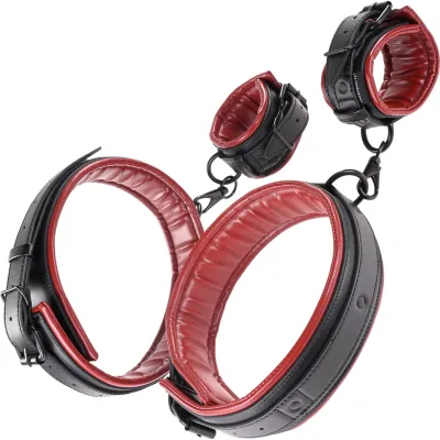 Saffron Thigh Wrist Cuff Set By Sportsheets