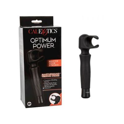 Optimum Power Masturwand Vibrating Stroker Black