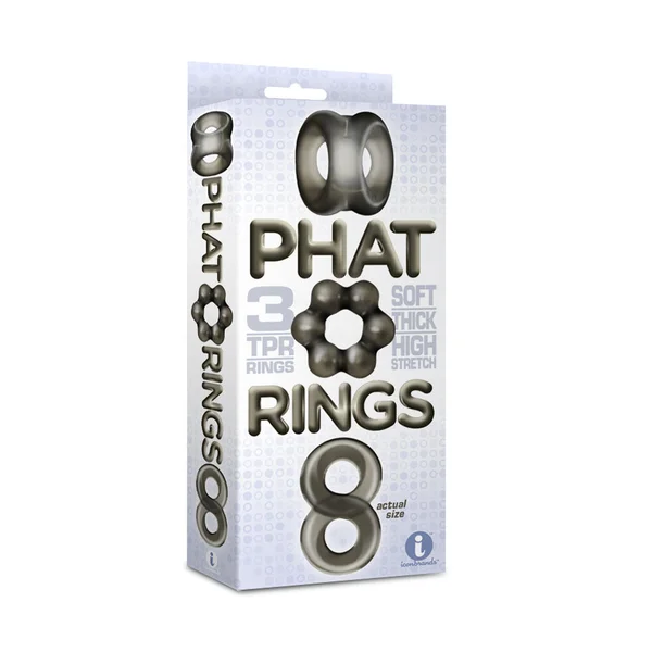 The 9's Phat Cock Rings - Smoke — image 5 of 5