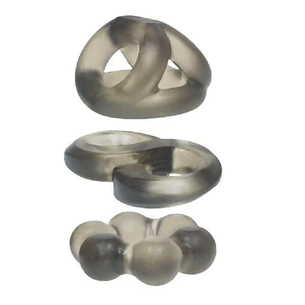 The 9's Phat Cock Rings - Smoke — image 4 of 5