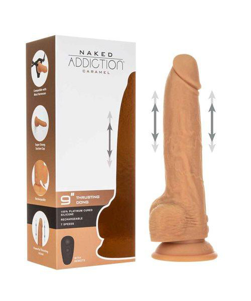 BMS Factory Naked Addiction 8 Inch Thrusting Dildo with Suction Cup — image 5 of 16