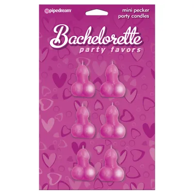 Pipe Dreams Bachelorette Party Favors Mini Pecker Party Candles 6pc