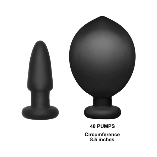 Deluxe Wonder Plug Inflatable Vibrating Black — image 18 of 21