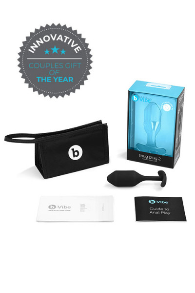 B-Vibe Weighted Silicone 4.3" Snug Butt Plug 2 (114g)