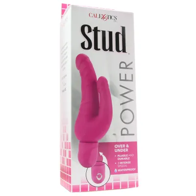 California Exotic Waterproof Power Stud Over Under Pink
