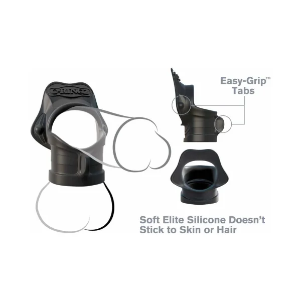 Fantasy C-ringz Rock Hard Ring & Ball-stretcher - Black