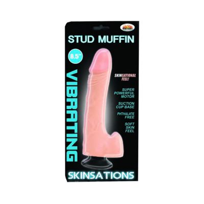 Skinsations Stud Muffin Vibrating 8 5in