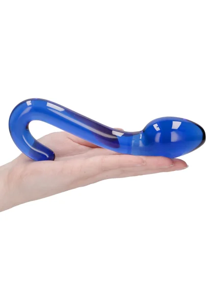 Glas 8" Ribbed G-Spot Glass Dildo