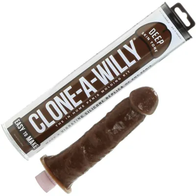 Clone A Willy Make Your Own Vibrating Silicone Dildo Deep Skin Tone