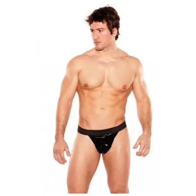 Zues wet look thong black o s