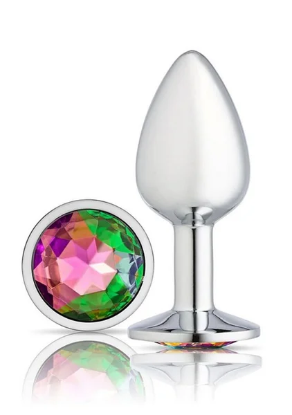 Cloud 9 Novelties Gems Silver Chromed Anal Plug - Small — image 9 of 15