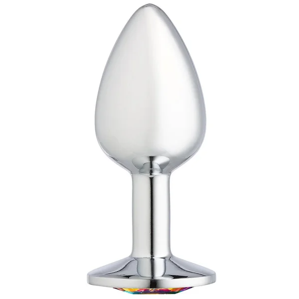 Cloud 9 Novelties Gems Silver Chromed Anal Plug - Small — image 7 of 15
