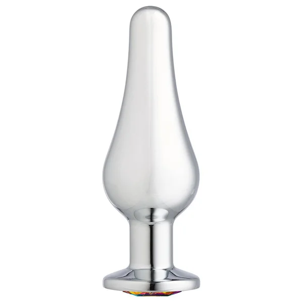 Cloud 9 Novelties Gems Silver Chrome Tall Plug - Large — image 6 of 7